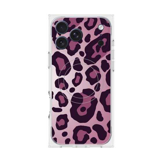 Premium Square Case with MagSafe［ Leopard - Pink ］