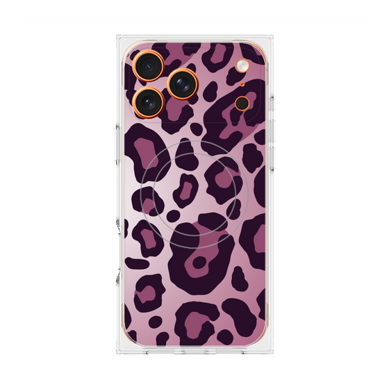 Premium Square Case with MagSafe［ Leopard - Pink ］