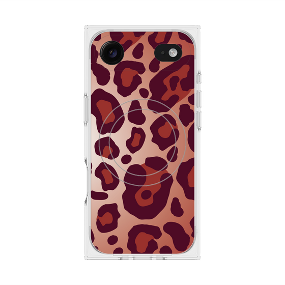 Premium Square Case with MagSafe［ Leopard - Red ］