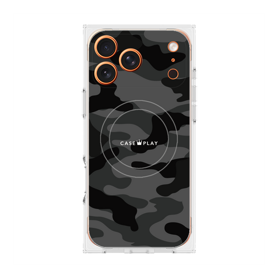 Premium Square Case with MagSafe［ Camouflage - Black ］