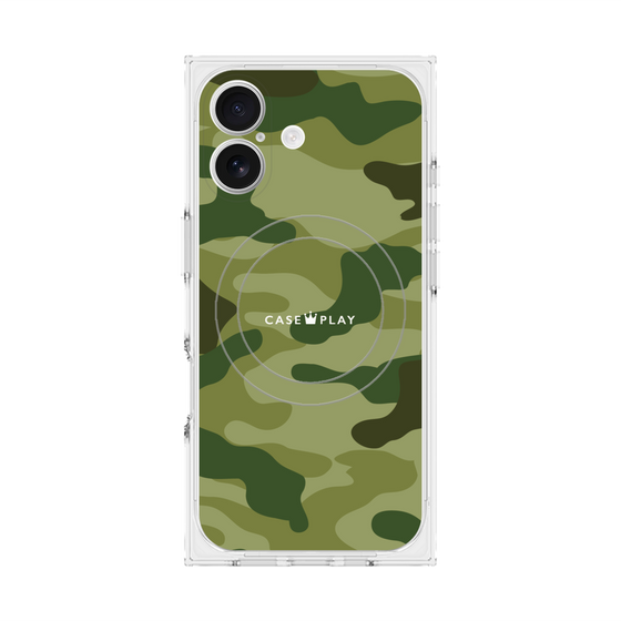 Premium Square Case with MagSafe［ Camouflage - Green ］