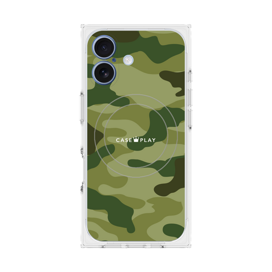 Premium Square Case with MagSafe［ Camouflage - Green ］