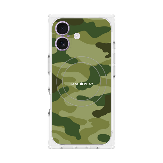 Premium Square Case with MagSafe［ Camouflage - Green ］