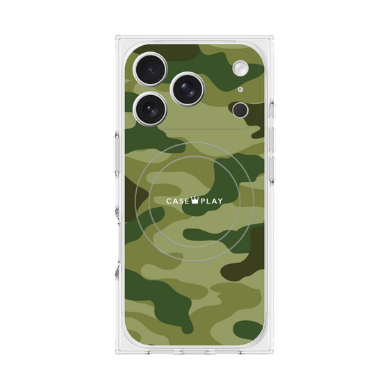 Premium Square Case with MagSafe［ Camouflage - Green ］