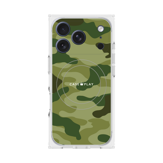 Premium Square Case with MagSafe［ Camouflage - Green ］
