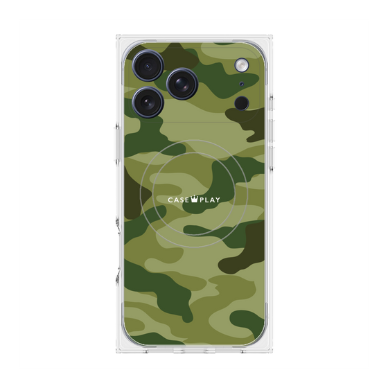 Premium Square Case with MagSafe［ Camouflage - Green ］