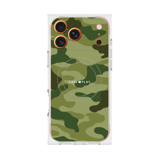 Premium Square Case with MagSafe［ Camouflage - Green ］