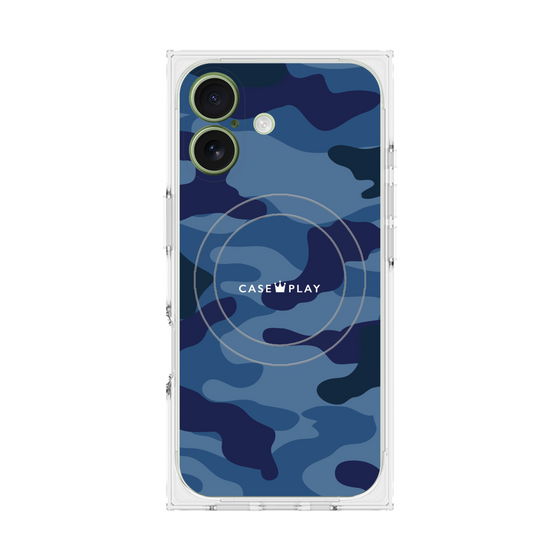 Premium Square Case with MagSafe［ Camouflage - Blue ］