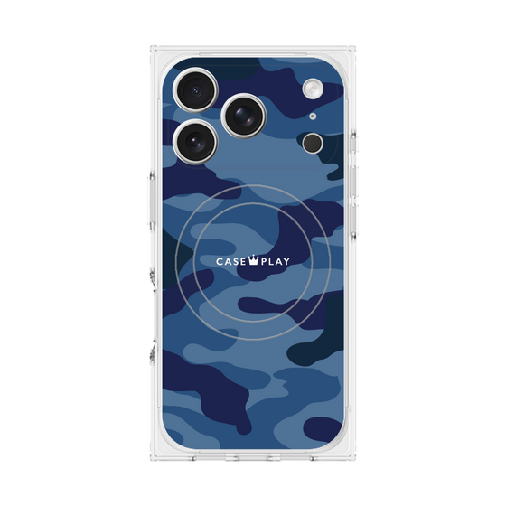 Premium Square Case with MagSafe［ Camouflage - Blue ］
