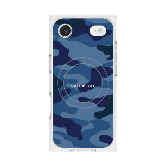 Premium Square Case with MagSafe［ Camouflage - Blue ］