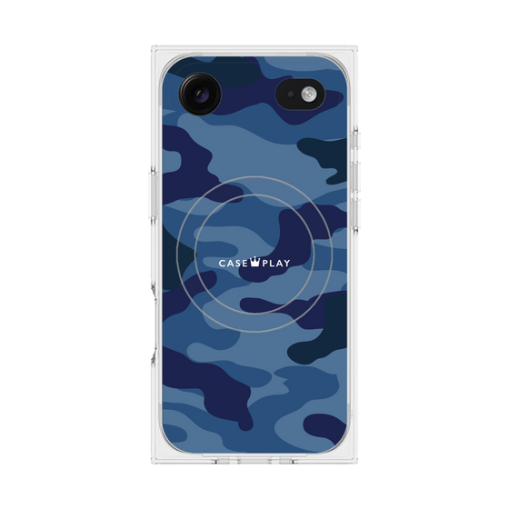 Premium Square Case with MagSafe［ Camouflage - Blue ］