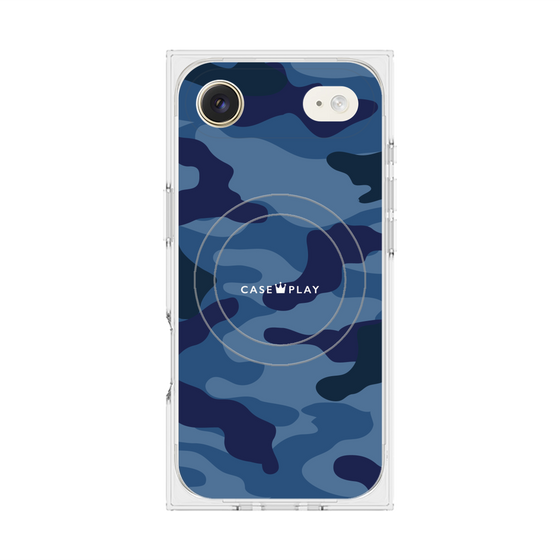 Premium Square Case with MagSafe［ Camouflage - Blue ］