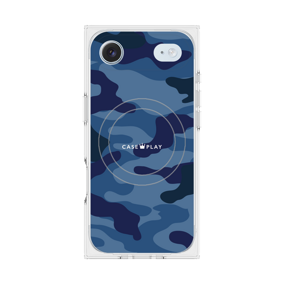 Premium Square Case with MagSafe［ Camouflage - Blue ］