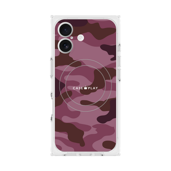 Premium Square Case with MagSafe［ Camouflage - Pink ］