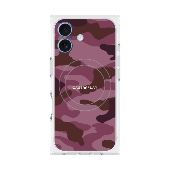 Premium Square Case with MagSafe［ Camouflage - Pink ］