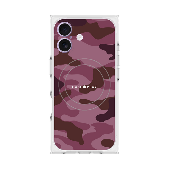 Premium Square Case with MagSafe［ Camouflage - Pink ］