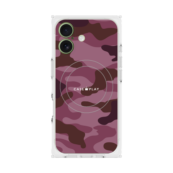 Premium Square Case with MagSafe［ Camouflage - Pink ］