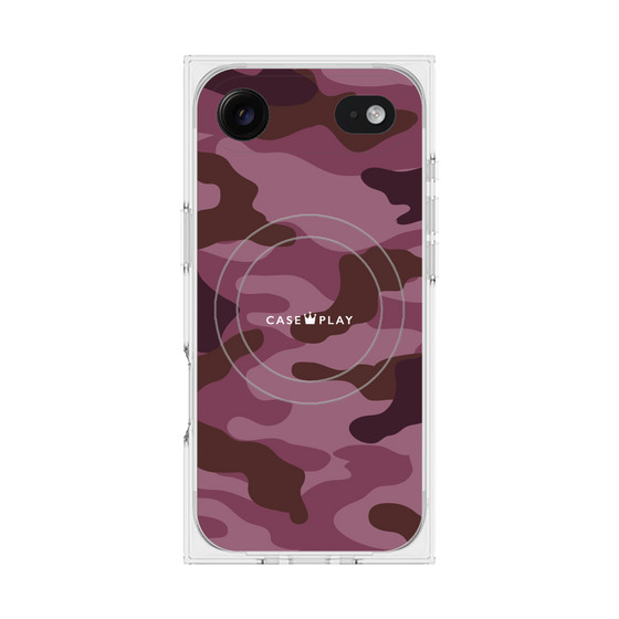 Premium Square Case with MagSafe［ Camouflage - Pink ］