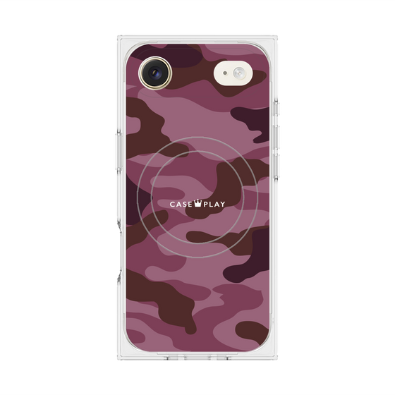 Premium Square Case with MagSafe［ Camouflage - Pink ］