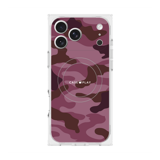 Premium Square Case with MagSafe［ Camouflage - Pink ］