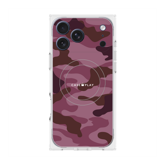 Premium Square Case with MagSafe［ Camouflage - Pink ］