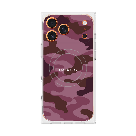 Premium Square Case with MagSafe［ Camouflage - Pink ］