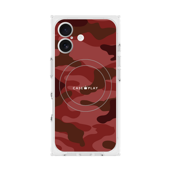 Premium Square Case with MagSafe［ Camouflage - Red ］