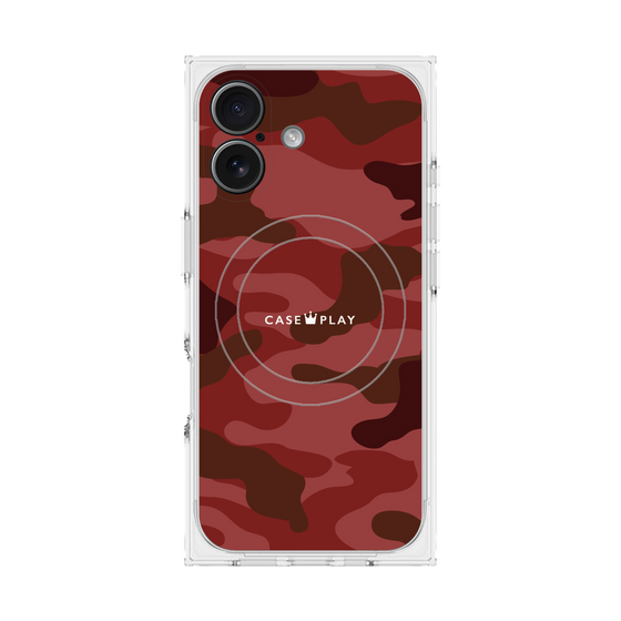 Premium Square Case with MagSafe［ Camouflage - Red ］