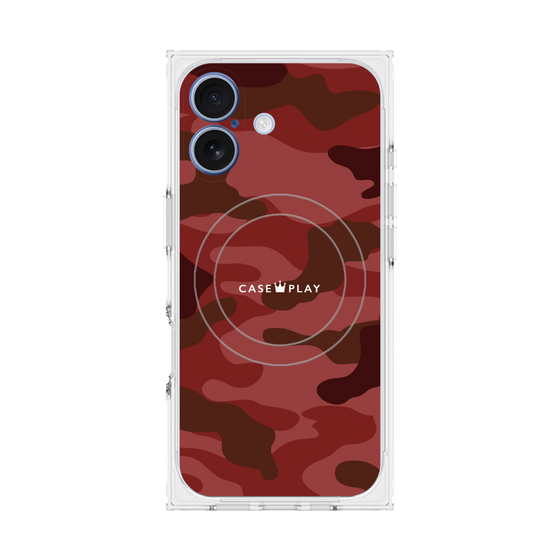 Premium Square Case with MagSafe［ Camouflage - Red ］