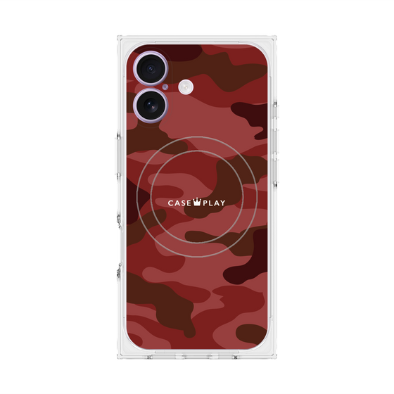 Premium Square Case with MagSafe［ Camouflage - Red ］