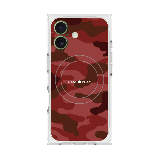 Premium Square Case with MagSafe［ Camouflage - Red ］