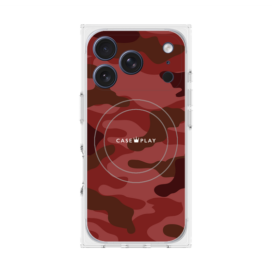 Premium Square Case with MagSafe［ Camouflage - Red ］