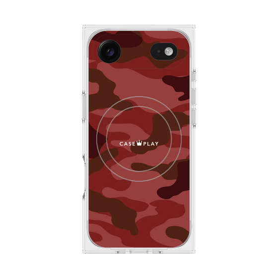 Premium Square Case with MagSafe［ Camouflage - Red ］