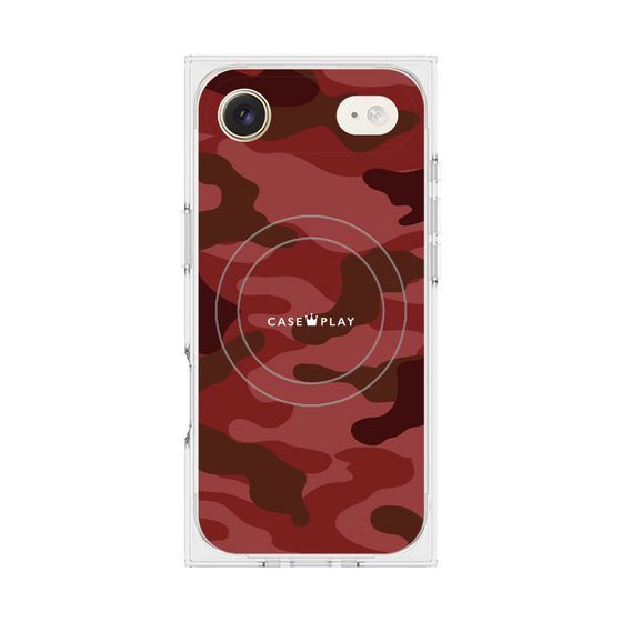 Premium Square Case with MagSafe［ Camouflage - Red ］