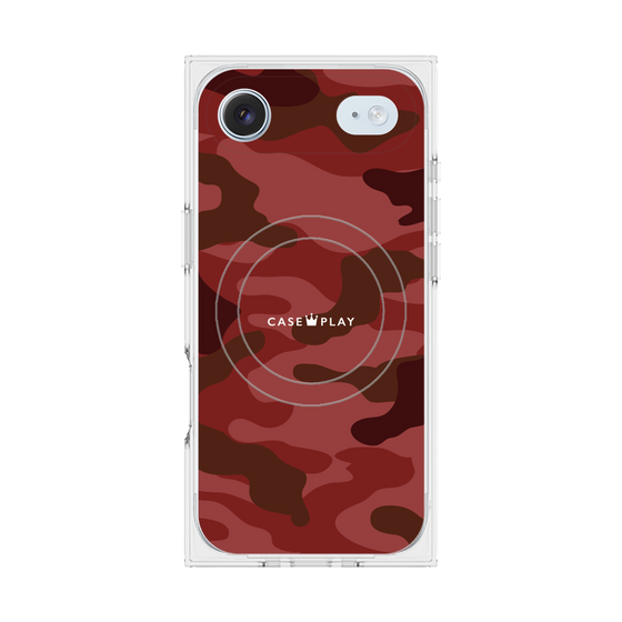 Premium Square Case with MagSafe［ Camouflage - Red ］