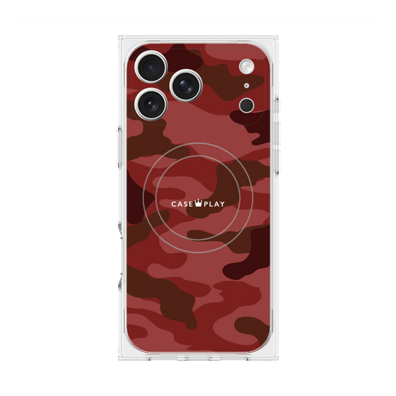 Premium Square Case with MagSafe［ Camouflage - Red ］