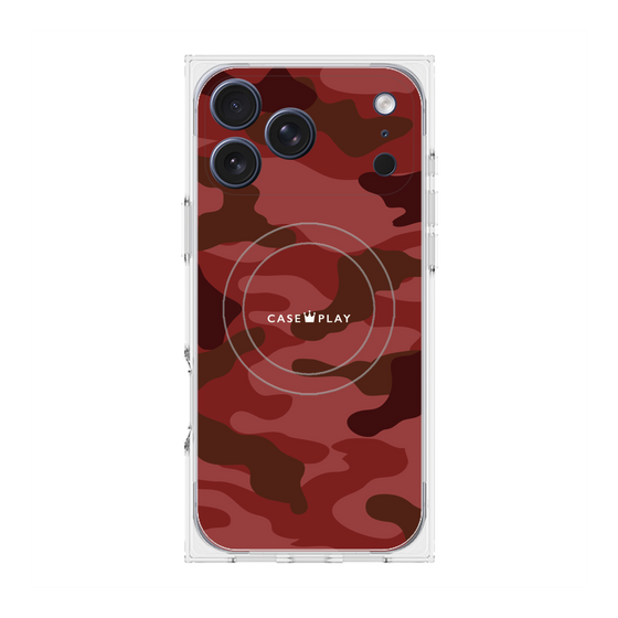 Premium Square Case with MagSafe［ Camouflage - Red ］