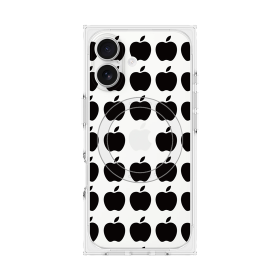 Premium Square Case with MagSafe［ Apple - Black ］