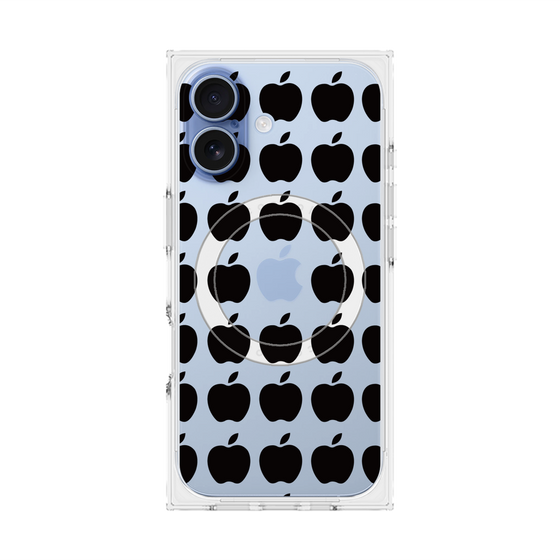 Premium Square Case with MagSafe［ Apple - Black ］