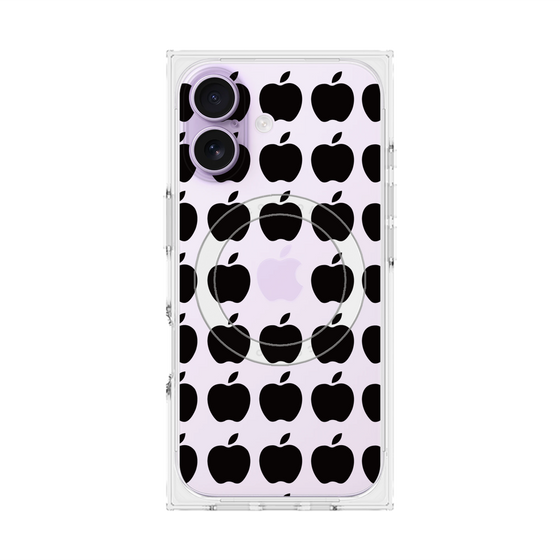 Premium Square Case with MagSafe［ Apple - Black ］