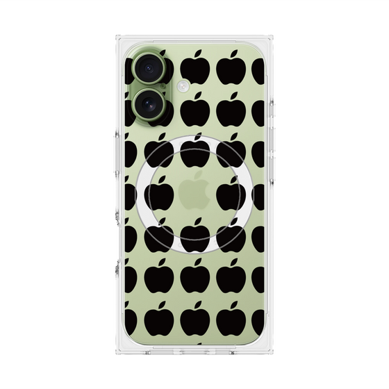 Premium Square Case with MagSafe［ Apple - Black ］