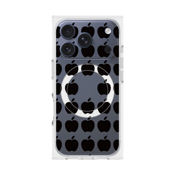 Premium Square Case with MagSafe［ Apple - Black ］