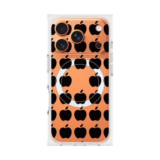 Premium Square Case with MagSafe［ Apple - Black ］