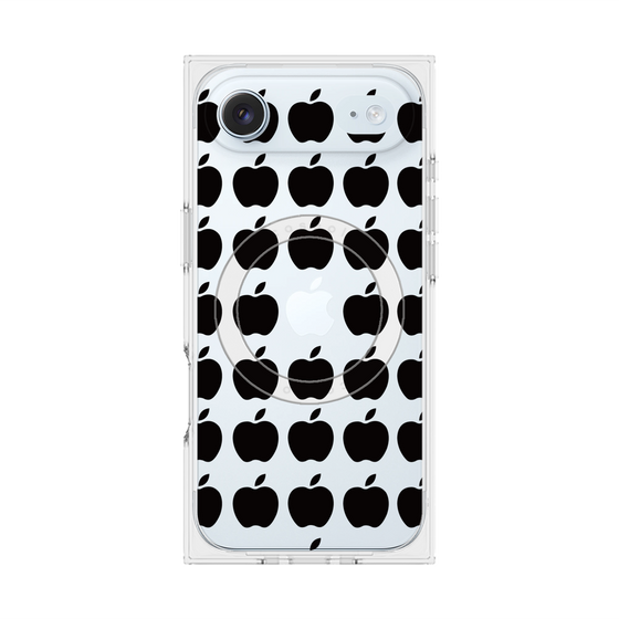 Premium Square Case with MagSafe［ Apple - Black ］