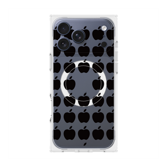 Premium Square Case with MagSafe［ Apple - Black ］