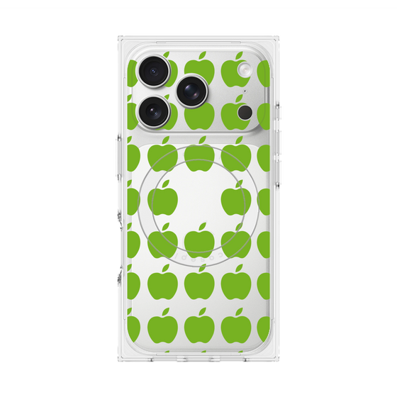 Premium Square Case with MagSafe［ Apple - Green ］