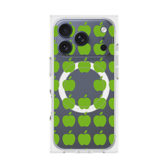 Premium Square Case with MagSafe［ Apple - Green ］