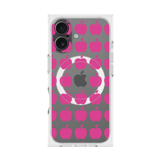 Premium Square Case with MagSafe［ Apple - Pink ］