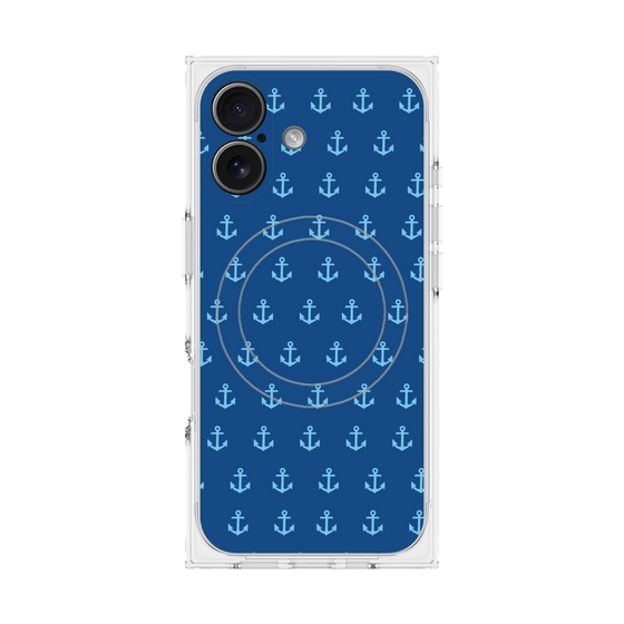 Premium Square Case with MagSafe［ Anchor - Blue ］