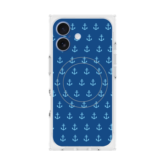 Premium Square Case with MagSafe［ Anchor - Blue ］